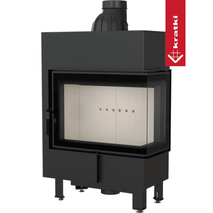 Kratki Intelligenter Kamineinsatz aus Stahl KRATKI LUCY SLIM EKO rechts 8 kW Ø 160 MSK