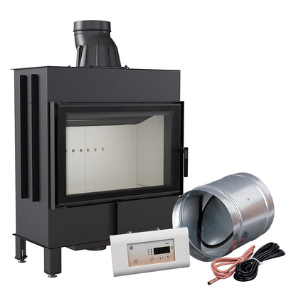 Kratki Intelligenter Kamineinsatz aus Stahl KRATKI LUCY 14 kW Ø 200 MSK