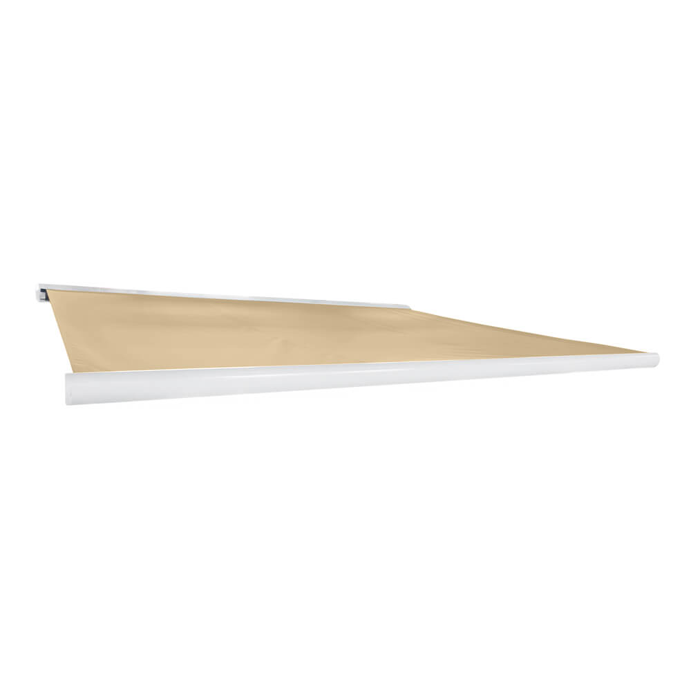 Home Deluxe LED Vollkassettenmarkise elektrisch ELOS - 585 x 300 cm Sandfarben