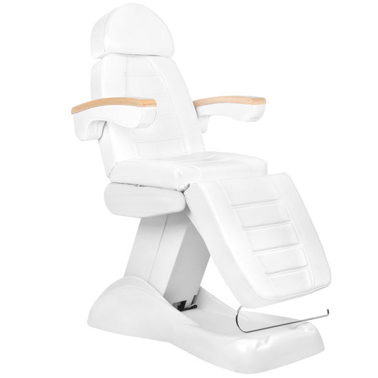 ActiveShop Elektrischer Kosmetikstuhl Lux weiß mit Heizfunktion