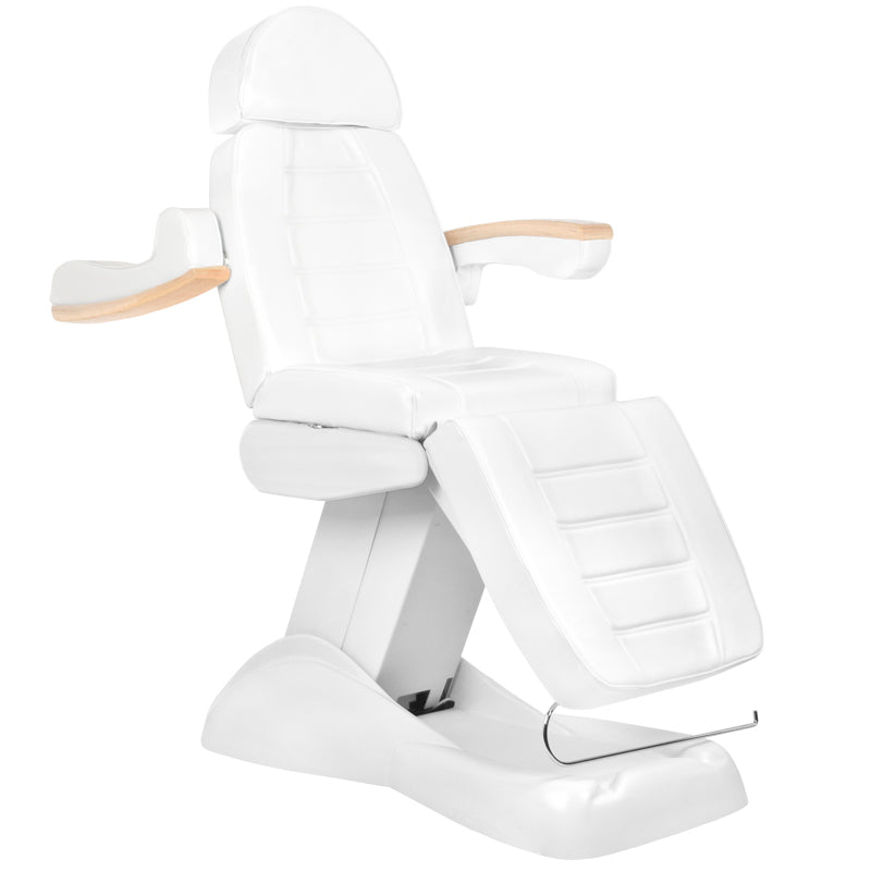 ActiveShop Elektrischer Kosmetikstuhl Lux weiß mit Heizfunktion