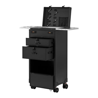 ActiveShop Gabbiano mobiler Friseurhelfer Barbershop V21 schwarz