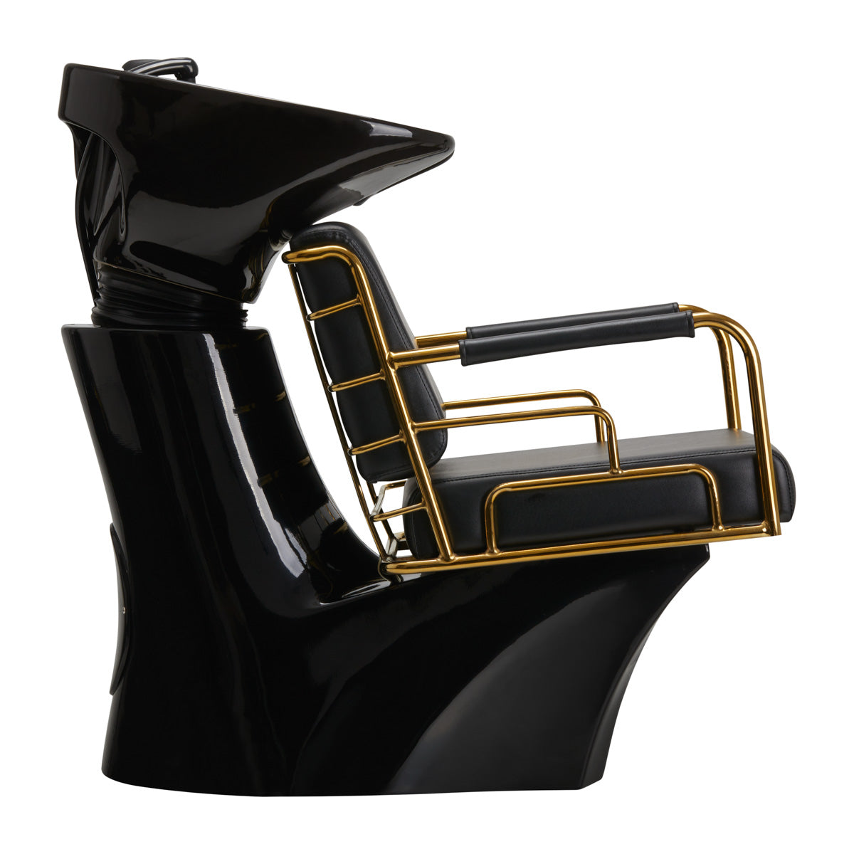 ActiveShop Gabbiano Friseurwaschbecken Prato Gold - Schwarz