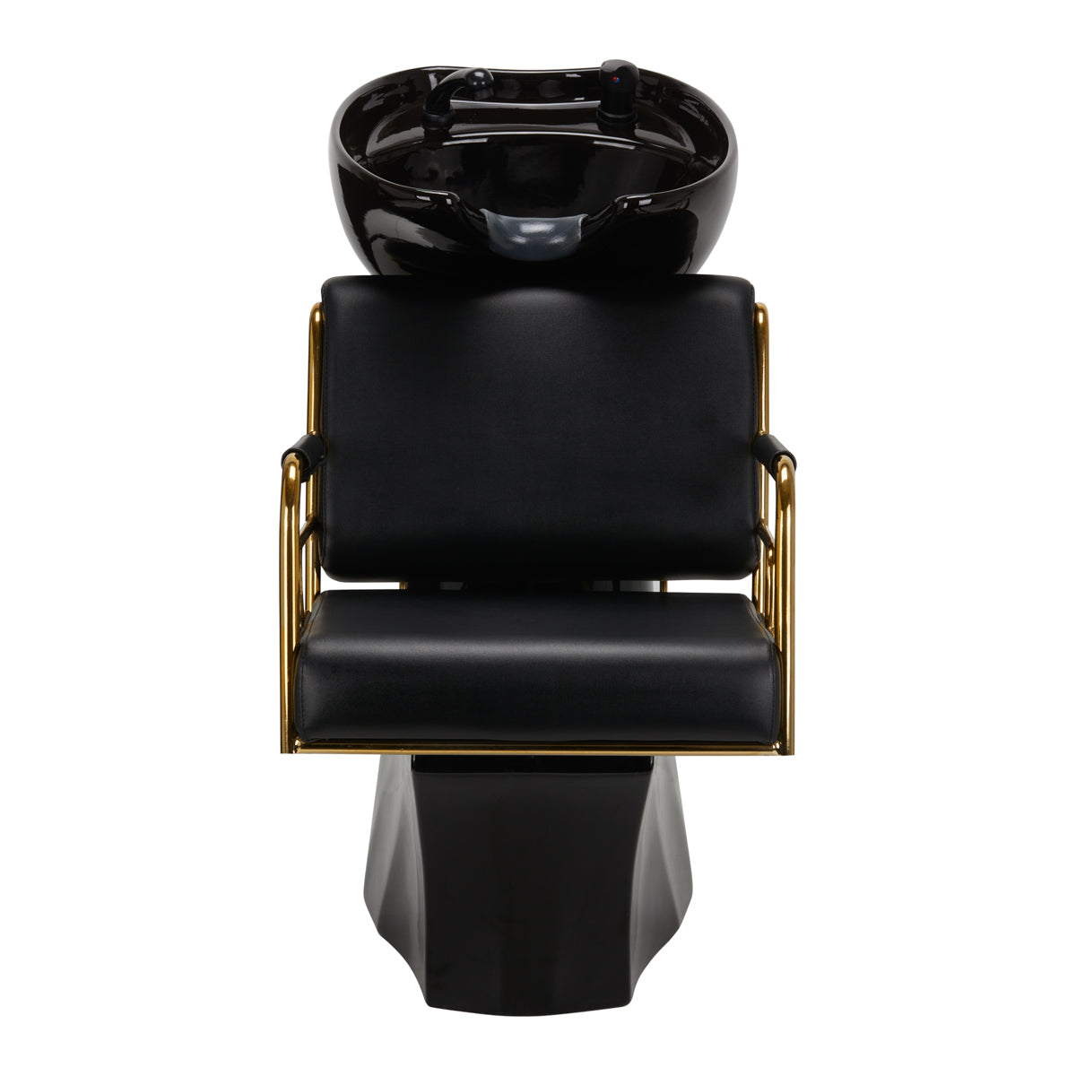 ActiveShop Gabbiano Friseurwaschbecken Prato Gold - Schwarz