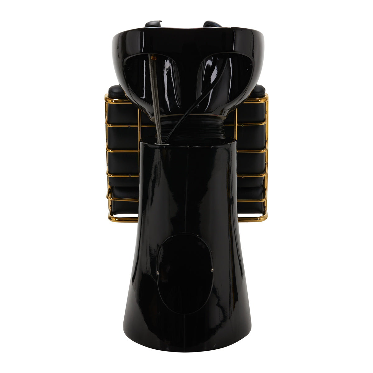 ActiveShop Gabbiano Friseurwaschbecken Prato Gold - Schwarz