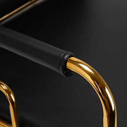 ActiveShop Gabbiano Friseurwaschbecken Prato Gold - Schwarz