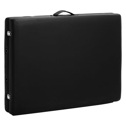 ActiveShop Klappbarer Massagetisch aus Holz Komfort Activ Fizjo Lux 2-teilig 190x70 schwarz