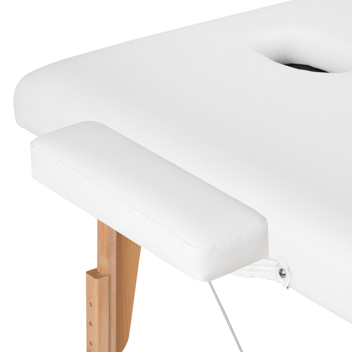 ActiveShop Klappbarer Massagetisch aus Holz Komfort Activ Fizjo Lux 2-teilig 190x70 WEISS