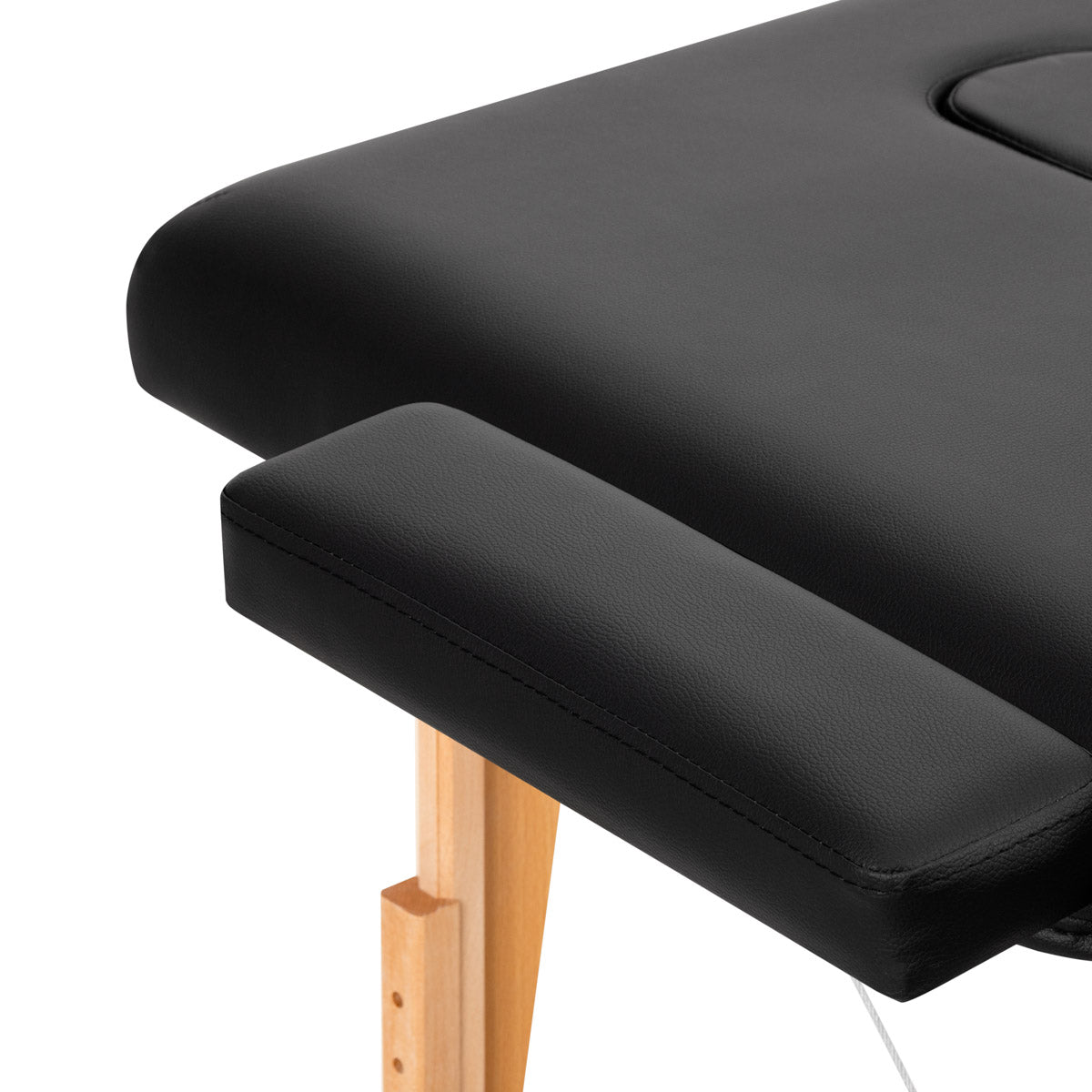 ActiveShop Klappbarer Massagetisch aus Holz Komfort Activ Fizjo Lux 3-teilig 190x70 schwarz
