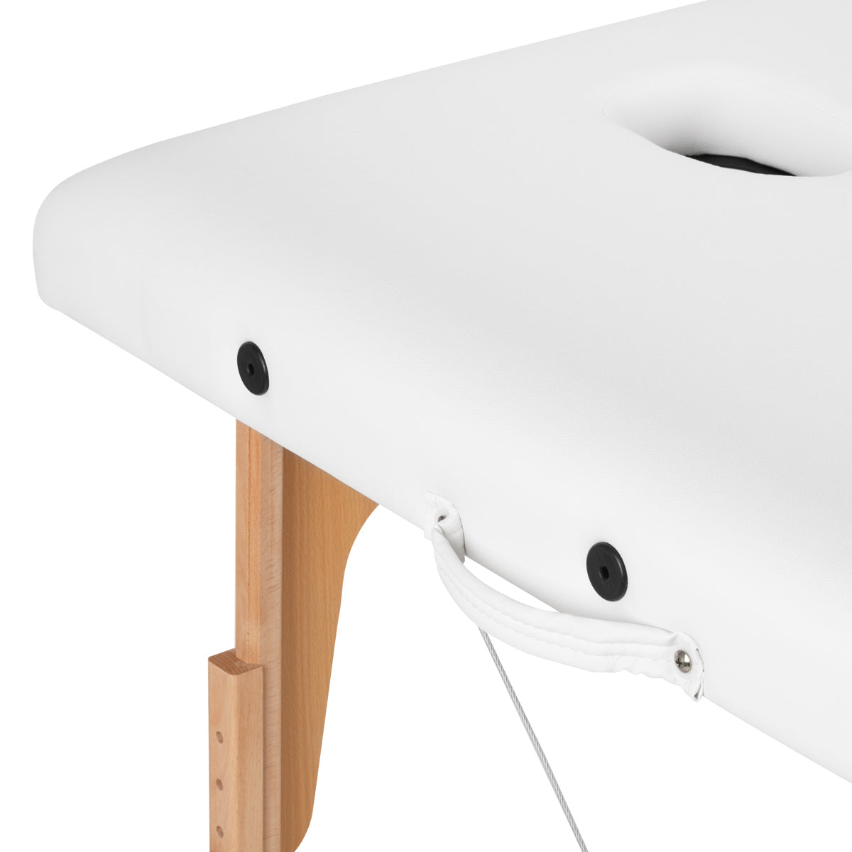 ActiveShop Klappbarer Massagetisch aus Holz Komfort Activ Fizjo Lux 3-teilig 190x70 WEISS