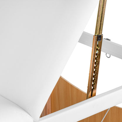 ActiveShop Klappbarer Massagetisch aus Holz Komfort Activ Fizjo Lux 3-teilig 190x70 WEISS