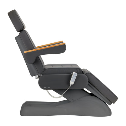 ActiveShop Elektrischer Kosmetikstuhl SILLON Lux 273b 3 Motoren grau, graue Basis