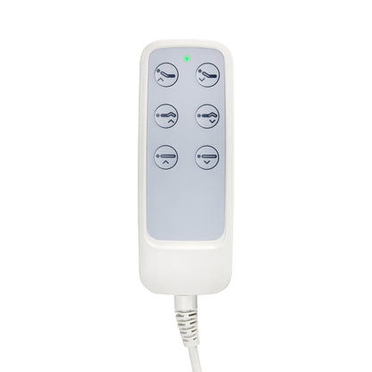 ActiveShop Elektrischer Kosmetikstuhl SILLON Lux 273b 3 Motoren grau, graue Basis