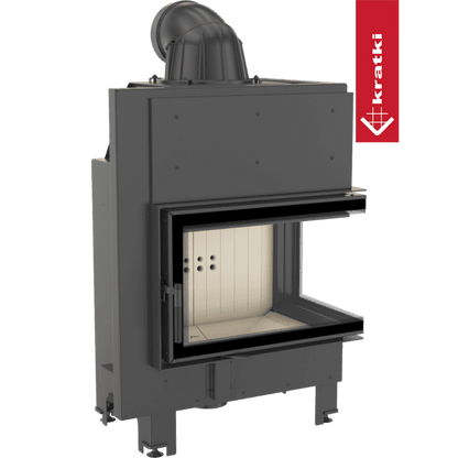 Kratki Intelligenter Kamineinsatz aus Stahl KRATKI MBM rechts 10 kW Ø 200 MSK