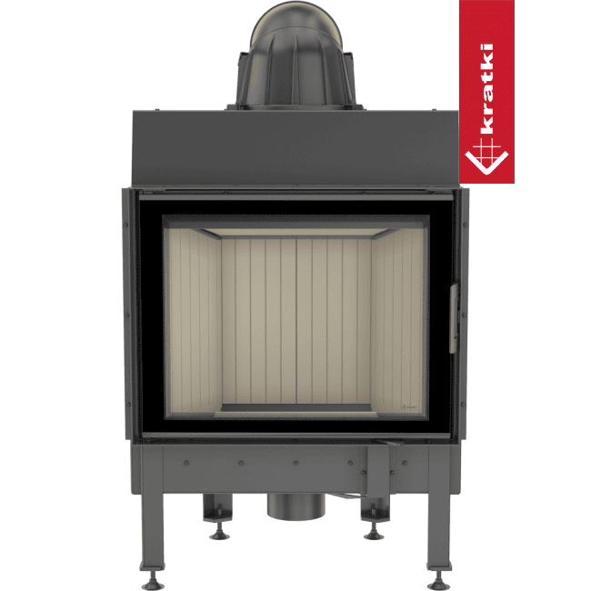 Kratki Intelligenter Kamineinsatz aus Stahl KRATKI NADIA 10 kW Ø 200 MSK