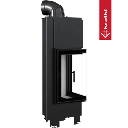 Kratki Intelligenter Kamineinsatz aus Stahl KRATKI MBN links 10 kW Ø 200 MSK