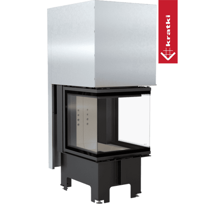 Kratki Intelligenter Kamineinsatz KRATKI NBC 500/500 8 kW Ø 200 mit Schiebetür MSK GLASS