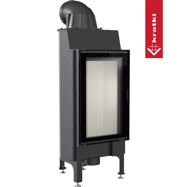 Kratki Intelligenter Kamineinsatz aus Stahl KRATKI NADIA 9 kW Ø 200 MSK GLASS