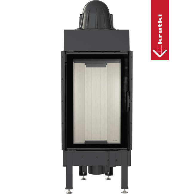Kratki Intelligenter Kamineinsatz aus Stahl KRATKI NADIA 9 kW Ø 200 MSK GLASS