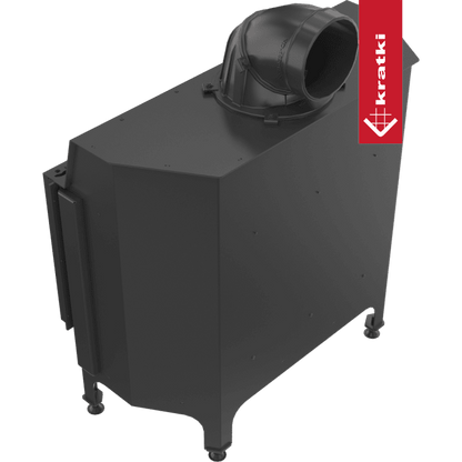 Kratki Intelligenter Kamineinsatz aus Stahl KRATKI NADIA 14 kW Ø 200 MSK GLASS