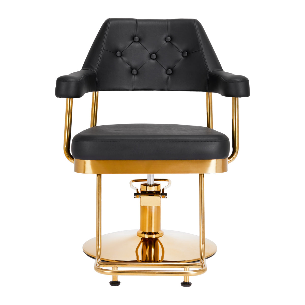 ActiveShop Gabbiano Friseurstuhl Granada Gold Schwarz