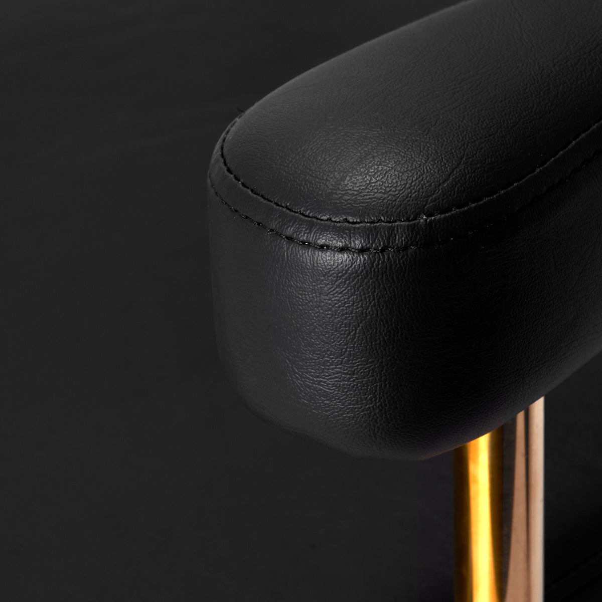ActiveShop Gabbiano Friseurstuhl Granada Gold Schwarz