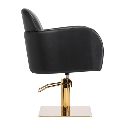 ActiveShop Gabbiano Friseurstuhl Malaga Gold Schwarz
