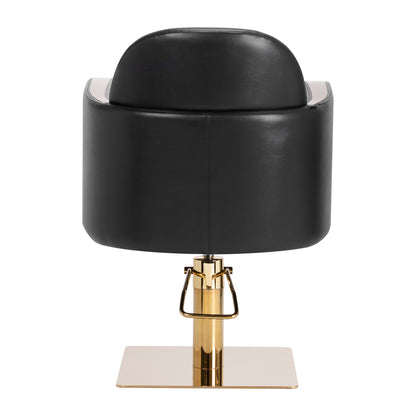 ActiveShop Gabbiano Friseurstuhl Malaga Gold Schwarz