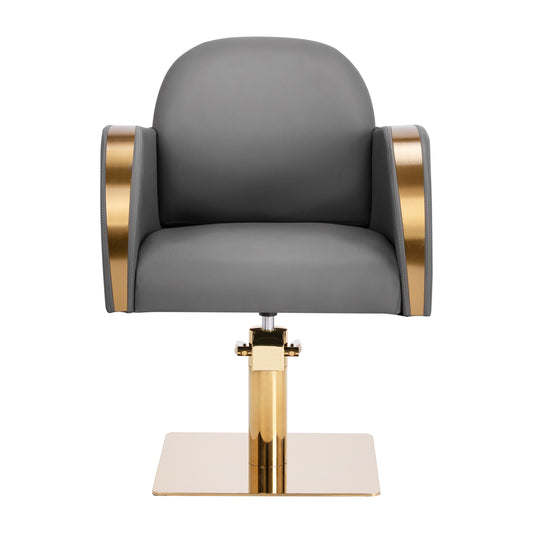ActiveShop Gabbiano Friseurstuhl Malaga gold grau