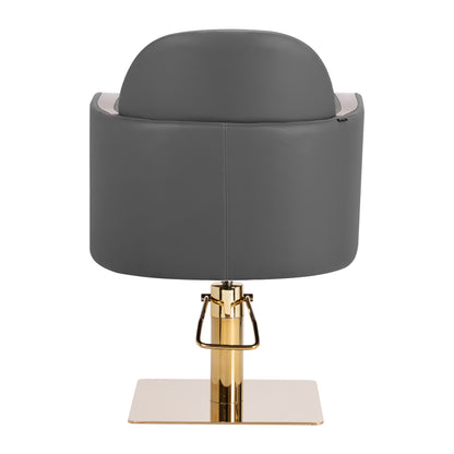 ActiveShop Gabbiano Friseurstuhl Malaga gold grau