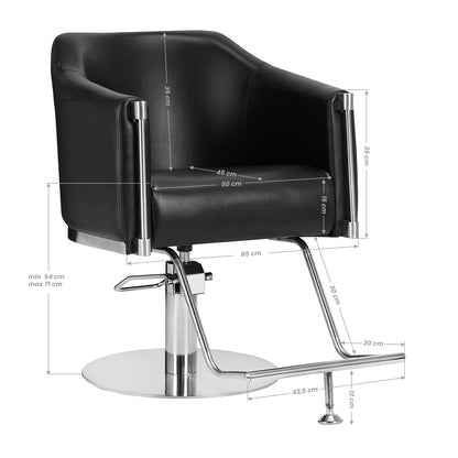 ActiveShop Gabbiano Friseurstuhl Burgos schwarz