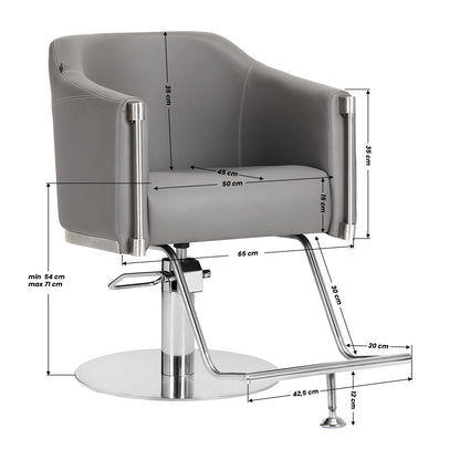 ActiveShop Gabbiano Friseurstuhl Burgos grau