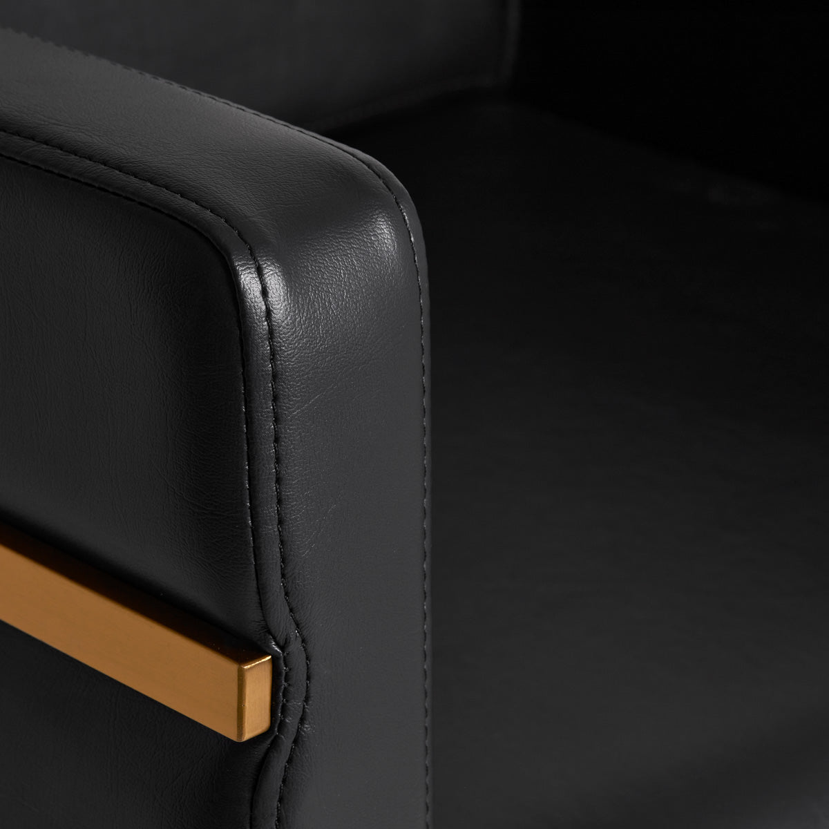 ActiveShop Gabbiano Friseurstuhl Toledo Gold Schwarz