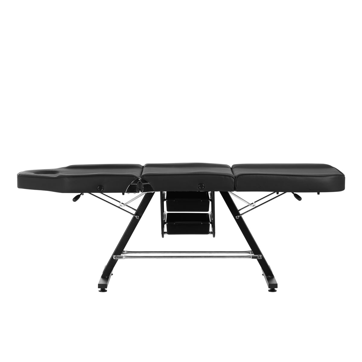 ActiveShop Kosmetikstuhl Sillon mit Auffangschalen schwarz
