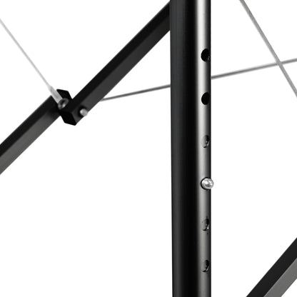 ActiveShop Klappbarer Massagetisch aus Aluminium Komfort Activ Fizjo 2-segmentig schwarz rot Aluminium