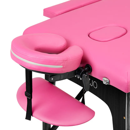 ActiveShop Massagetisch aus Holz Komfort Activ Fizjo 2-teilig schwarz lackiertes Holz