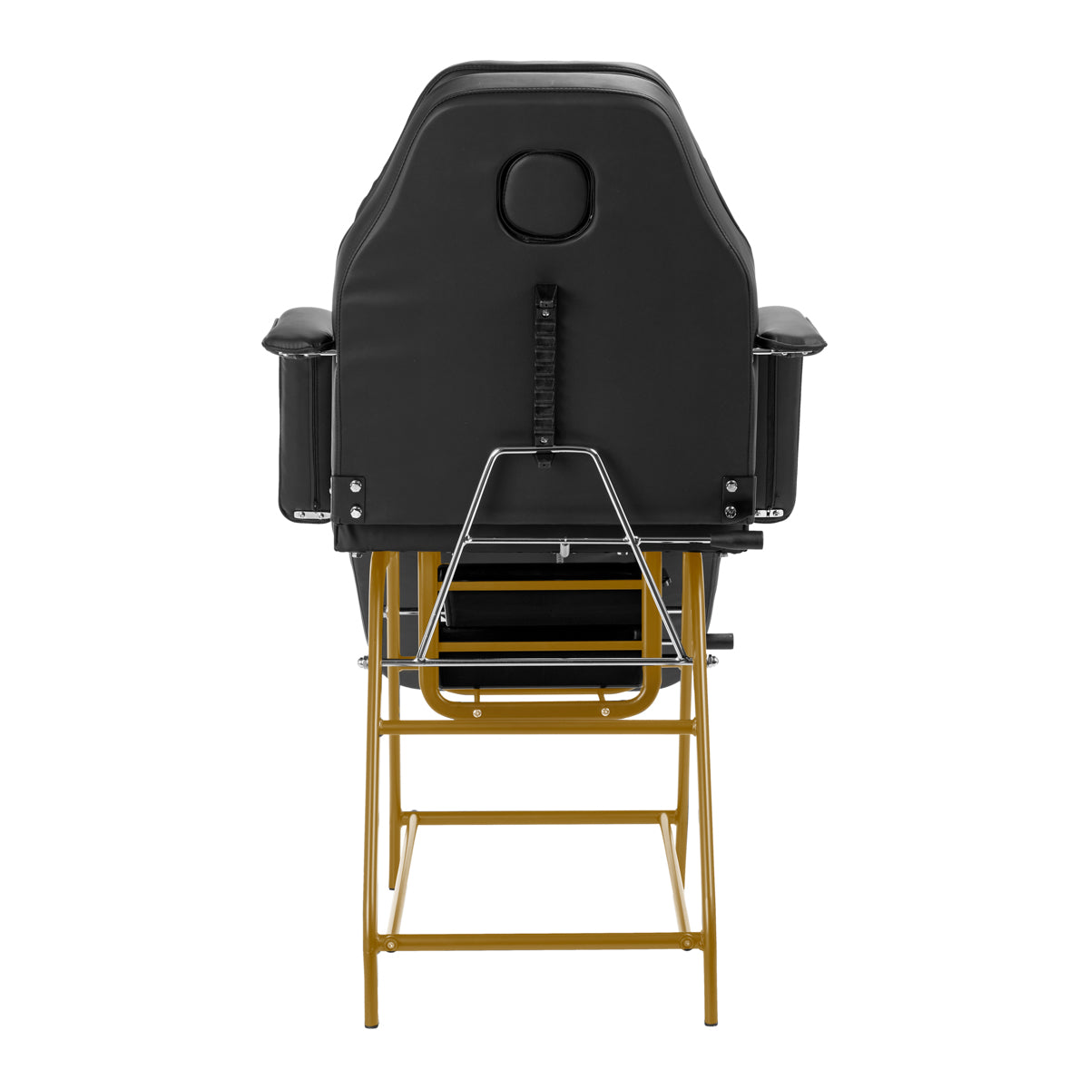 ActiveShop Kosmetikstuhl 557G mit Schalen gold schwarz
