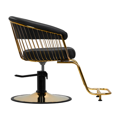 ActiveShop Gabbiano Friseurstuhl Lille gold schwarz