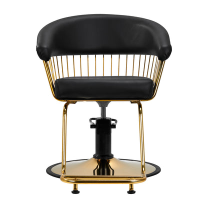 ActiveShop Gabbiano Friseurstuhl Lille gold schwarz