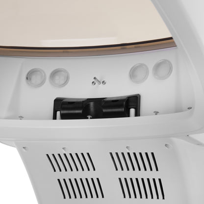ActiveShop Gabbiano Stand-Sauna für Friseure 408D weiß mit aktivem Ozon