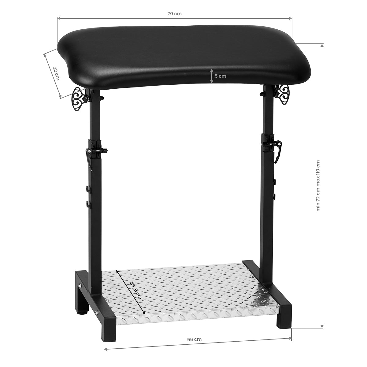 ActiveShop Armlehne für Tattoo Pro Ink 720 schwarz