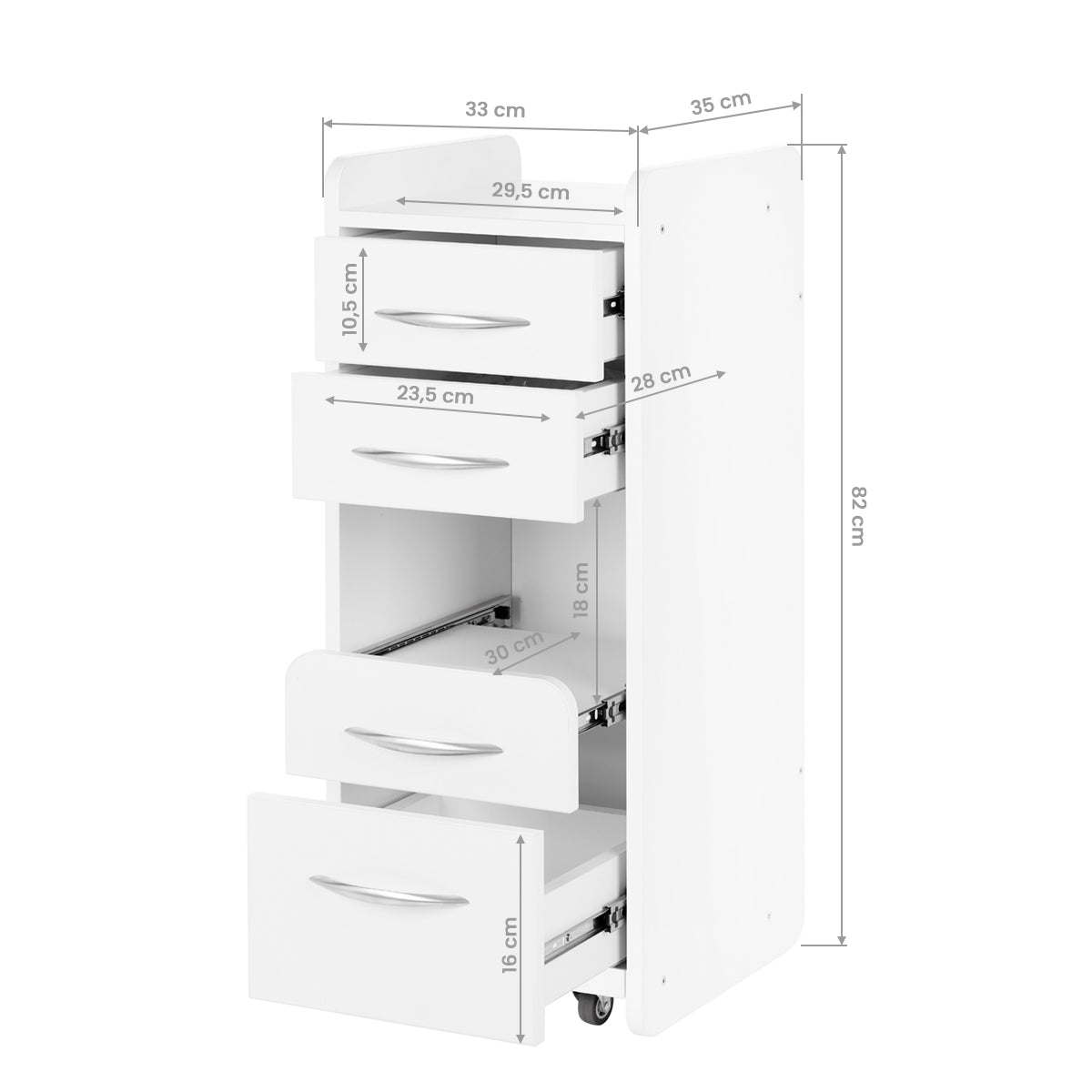 ActiveShop Mini-Schrank 969 weiß