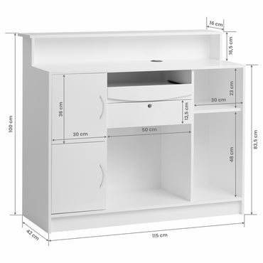 ActiveShop Gabbiano Rezeption G26W Weiß