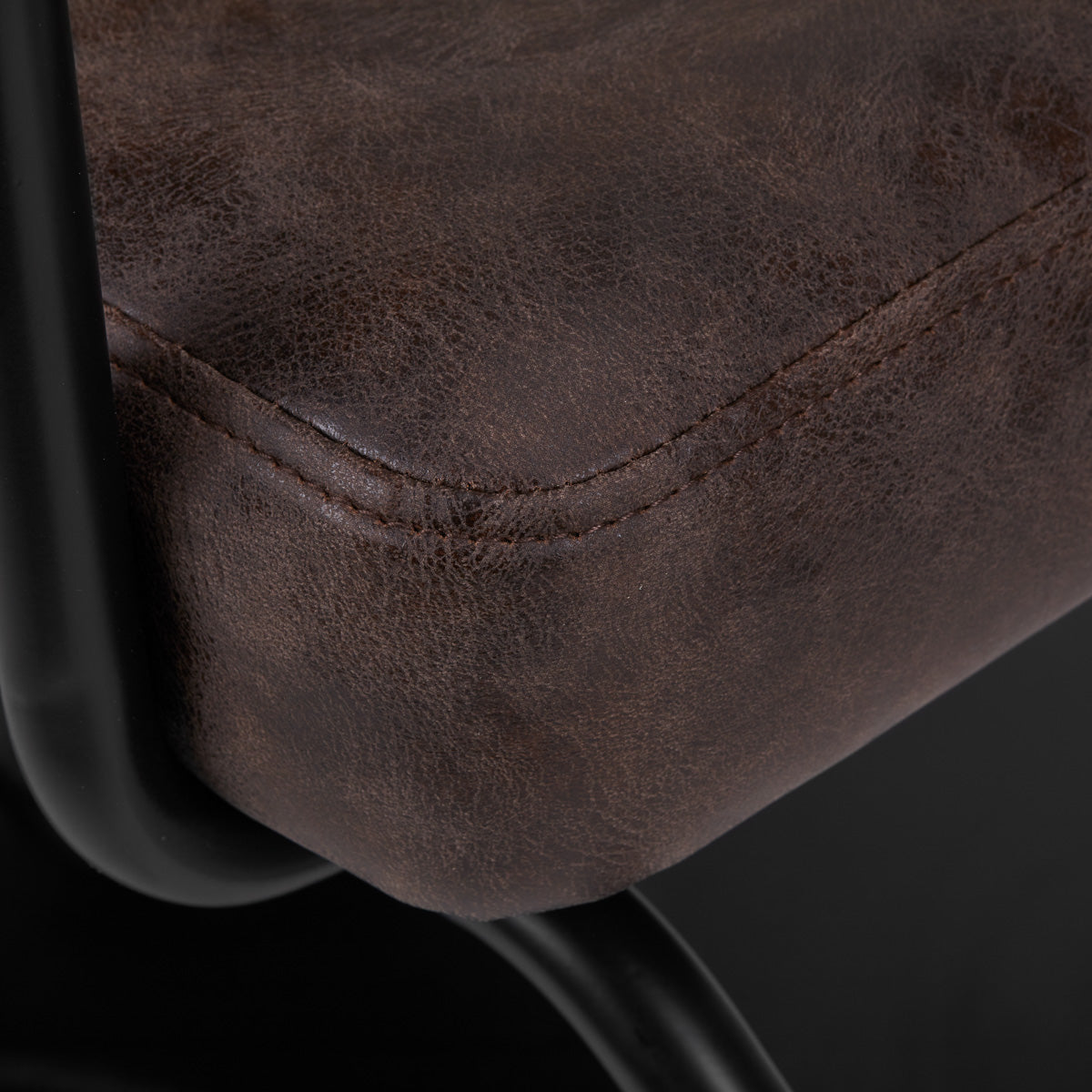 ActiveShop Gabbiano Friseurstuhl Katania Loft Old Leather dunkelbraun