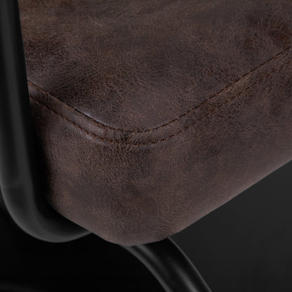 ActiveShop Gabbiano Friseurstuhl Katania Loft Old Leather dunkelbraun