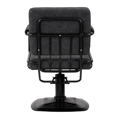 ActiveShop Gabbiano Friseurstuhl Katania Loft Old Leather schwarz