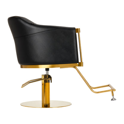 ActiveShop Gabbiano Friseurstuhl Burgos gold schwarz