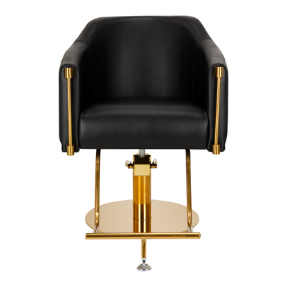 ActiveShop Gabbiano Friseurstuhl Burgos gold schwarz