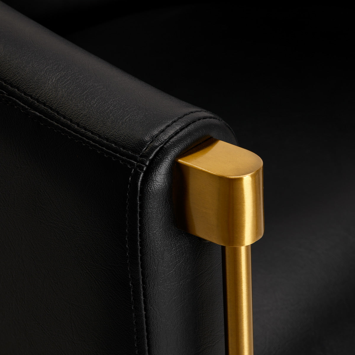 ActiveShop Gabbiano Friseurstuhl Burgos gold schwarz