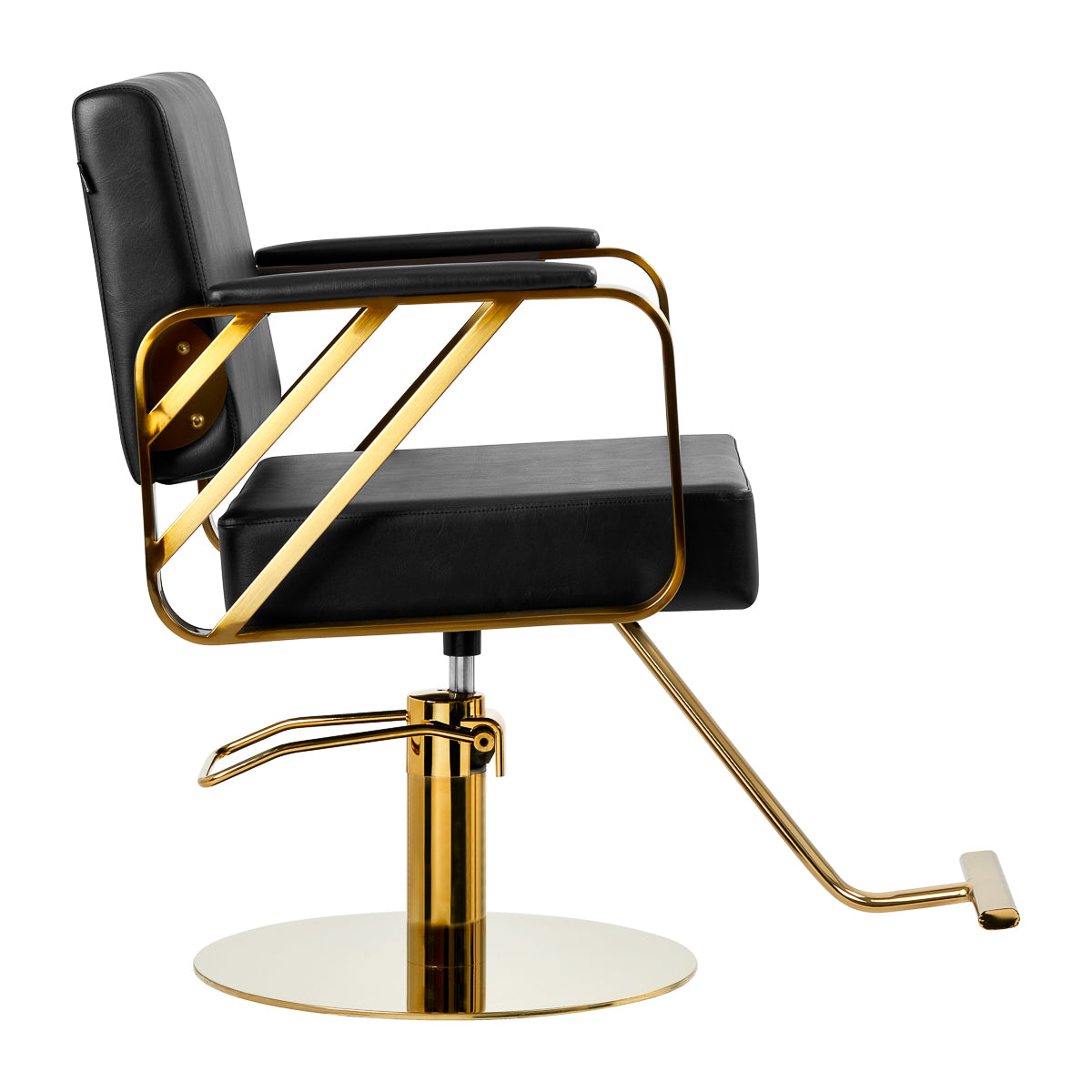 ActiveShop Gabbiano Friseurstuhl Genua gold schwarz